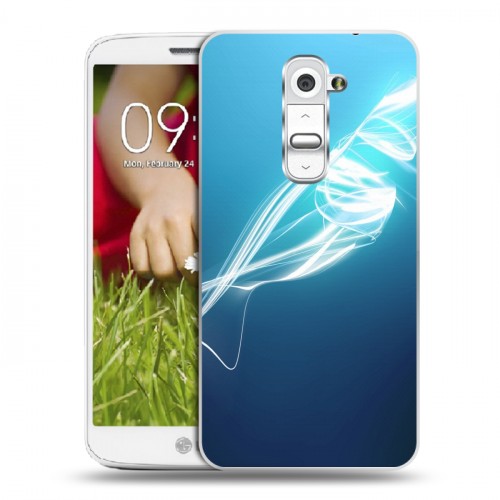 Дизайнерский пластиковый чехол для LG Optimus G2 mini Абстракции Неон