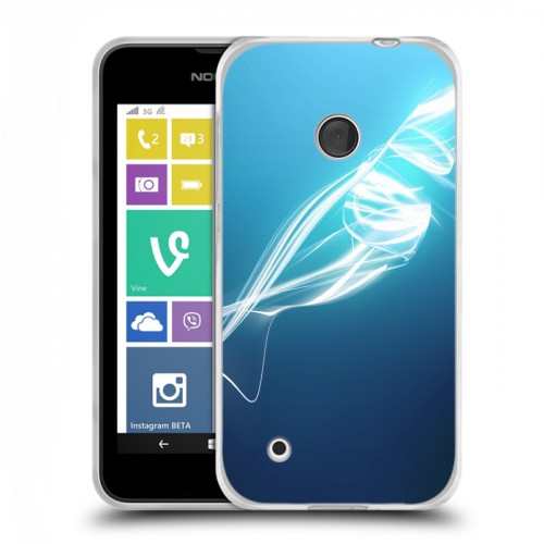 Дизайнерский пластиковый чехол для Nokia Lumia 530 Абстракции Неон