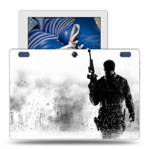 Дизайнерский силиконовый чехол для Lenovo Tab 2 A10-30 Call Of Duty 