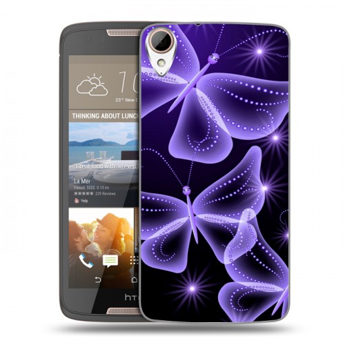 Дизайнерский силиконовый чехол для HTC Desire 828 Неон