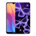 Дизайнерский силиконовый с усиленными углами чехол для Xiaomi RedMi 8A Неон