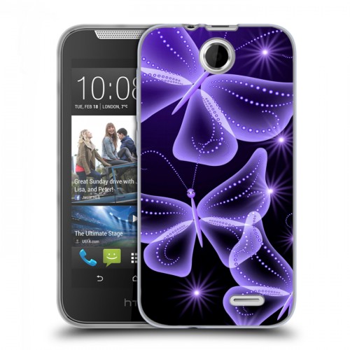 Дизайнерский силиконовый чехол для HTC Desire 310 Неон