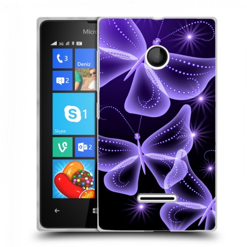 Дизайнерский пластиковый чехол для Microsoft Lumia 435 Неон