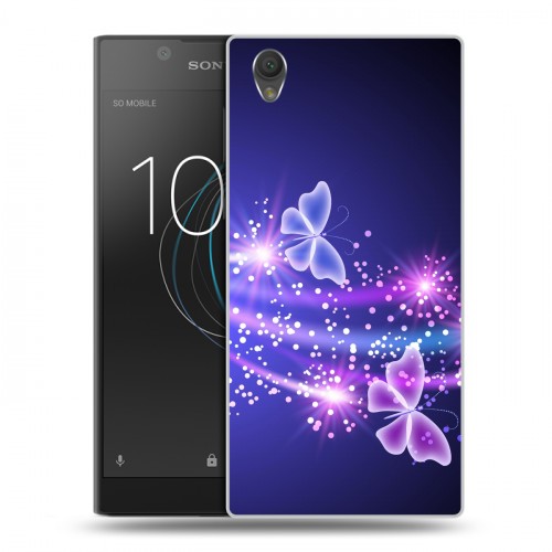 Дизайнерский пластиковый чехол для Sony Xperia L1 Неон