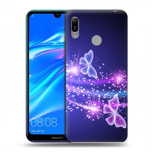 Дизайнерский пластиковый чехол для Huawei Y6 (2019) Неон