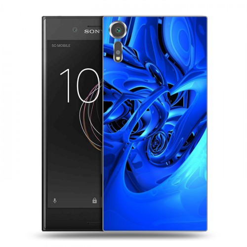 Дизайнерский пластиковый чехол для Sony Xperia XZs Абстракции Неон