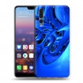 Дизайнерский силиконовый с усиленными углами чехол для Huawei P20 Pro Абстракции Неон