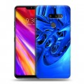 Дизайнерский пластиковый чехол для LG G8 ThinQ Абстракции Неон