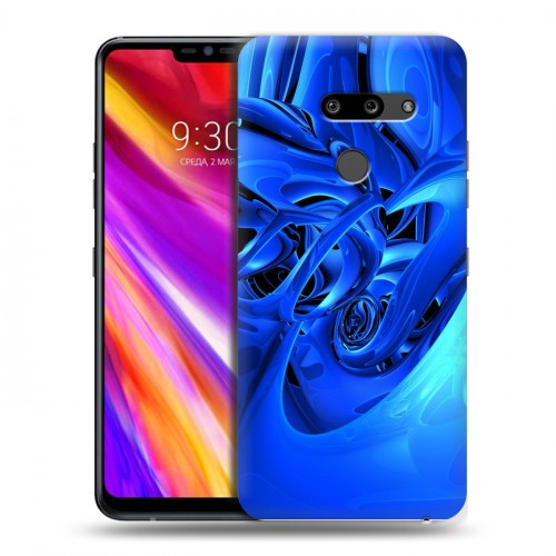 Дизайнерский пластиковый чехол для LG G8 ThinQ Абстракции Неон