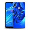 Дизайнерский пластиковый чехол для Huawei Y6 (2019) Абстракции Неон