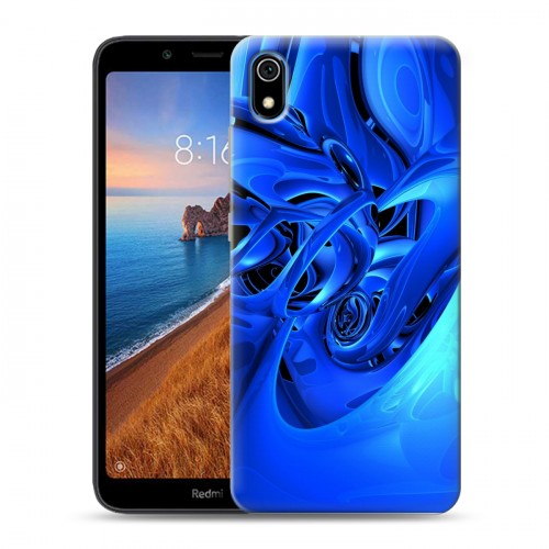 Дизайнерский силиконовый чехол для Xiaomi RedMi 7A Абстракции Неон