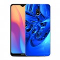 Дизайнерский силиконовый с усиленными углами чехол для Xiaomi RedMi 8A Абстракции Неон