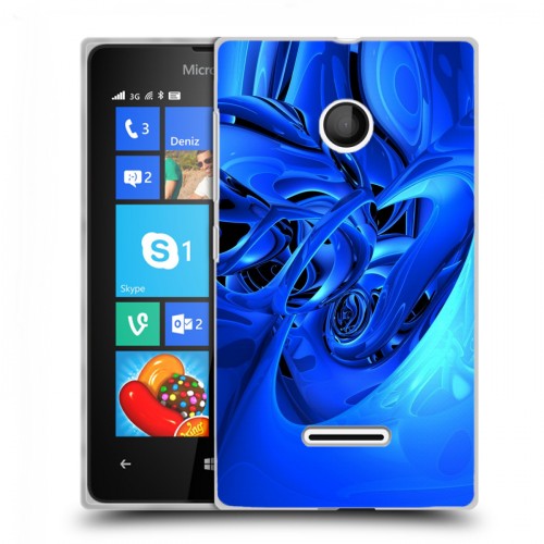 Дизайнерский пластиковый чехол для Microsoft Lumia 435 Абстракции Неон