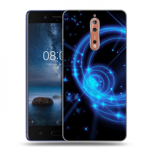 Дизайнерский пластиковый чехол для Nokia 8 Неон