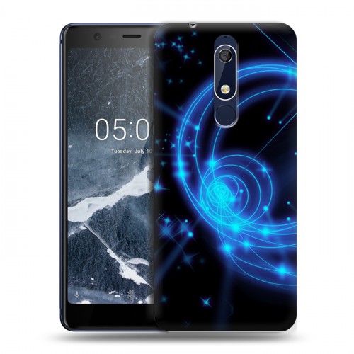 Дизайнерский пластиковый чехол для Nokia 5.1 Неон