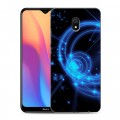 Дизайнерский силиконовый с усиленными углами чехол для Xiaomi RedMi 8A Неон