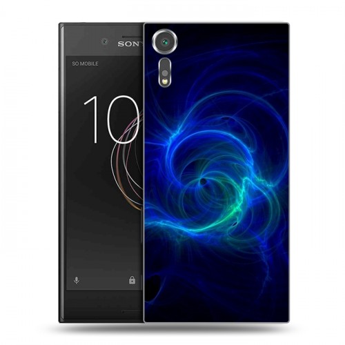 Дизайнерский пластиковый чехол для Sony Xperia XZs Абстракции Неон