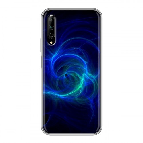 Дизайнерский пластиковый чехол для Huawei Y9s Абстракции Неон