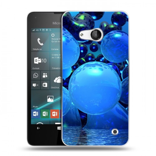 Дизайнерский пластиковый чехол для Microsoft Lumia 550 Абстракции Неон