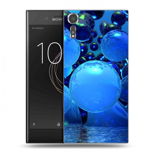 Дизайнерский пластиковый чехол для Sony Xperia XZs Абстракции Неон