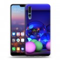 Дизайнерский силиконовый с усиленными углами чехол для Huawei P20 Pro Абстракции Неон