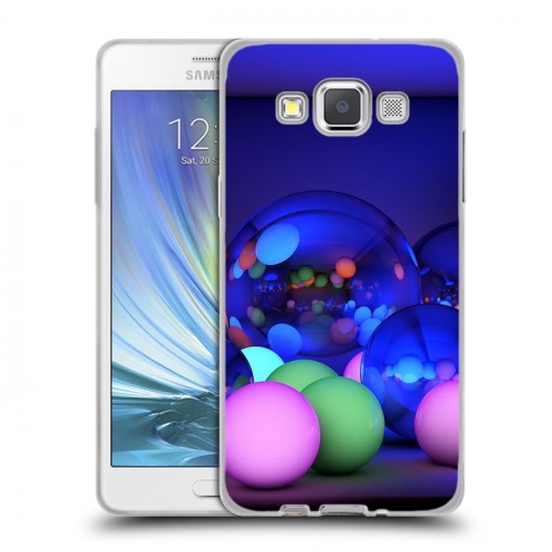Дизайнерский пластиковый чехол для Samsung Galaxy A5 Абстракции Неон