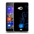 Дизайнерский пластиковый чехол для Microsoft Lumia 540 Абстракции Неон