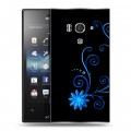 Дизайнерский пластиковый чехол для Sony Xperia acro S Абстракции Неон