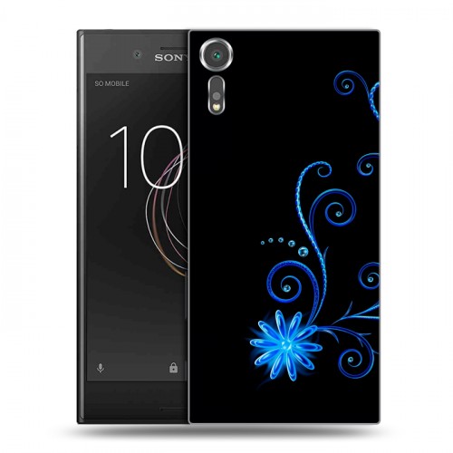 Дизайнерский пластиковый чехол для Sony Xperia XZs Абстракции Неон