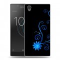 Дизайнерский пластиковый чехол для Sony Xperia L1 Абстракции Неон