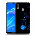 Дизайнерский пластиковый чехол для Huawei Y6 (2019) Абстракции Неон