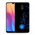 Дизайнерский силиконовый с усиленными углами чехол для Xiaomi RedMi 8A Абстракции Неон