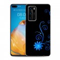 Дизайнерский пластиковый чехол для Huawei P40 Абстракции Неон