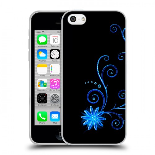 Дизайнерский пластиковый чехол для Iphone 5c Абстракции Неон