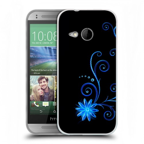 Дизайнерский пластиковый чехол для HTC One mini 2 Абстракции Неон