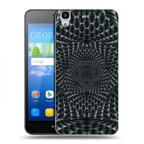 Дизайнерский пластиковый чехол для Huawei Y6 Оптические иллюзии