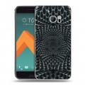 Дизайнерский пластиковый чехол для HTC 10 Оптические иллюзии