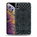 Дизайнерский силиконовый чехол для Iphone Xs Max Оптические иллюзии