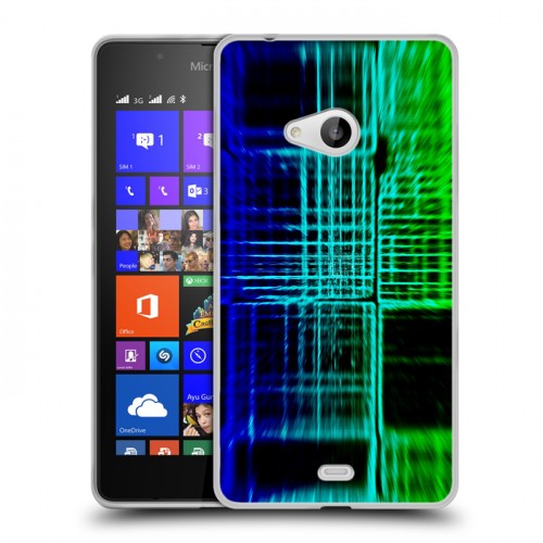 Дизайнерский пластиковый чехол для Microsoft Lumia 540 Оптические иллюзии