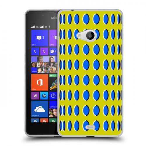 Дизайнерский пластиковый чехол для Microsoft Lumia 540 Оптические иллюзии