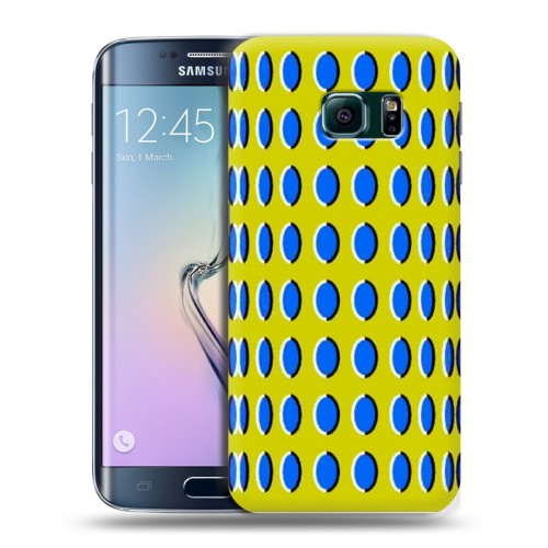 Дизайнерский пластиковый чехол для Samsung Galaxy S6 Edge Оптические иллюзии