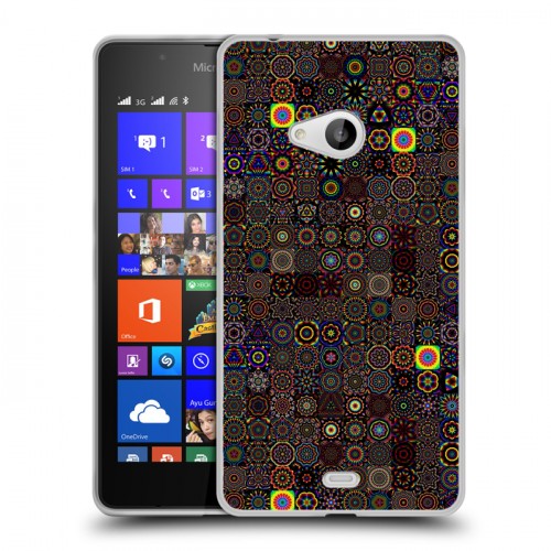 Дизайнерский пластиковый чехол для Microsoft Lumia 540 Оптические иллюзии