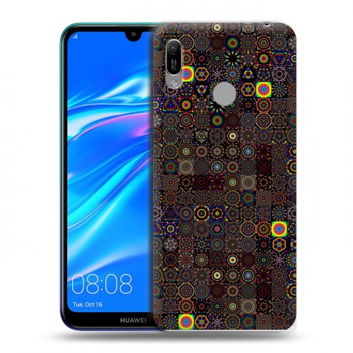 Дизайнерский пластиковый чехол для Huawei Y6 (2019) Оптические иллюзии