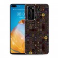 Дизайнерский силиконовый с усиленными углами чехол для Huawei P40 Оптические иллюзии