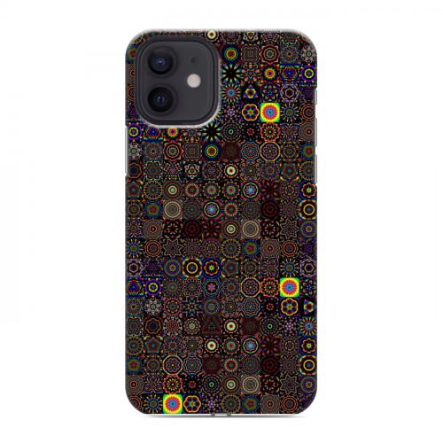 Дизайнерский силиконовый чехол для Iphone 12 Оптические иллюзии
