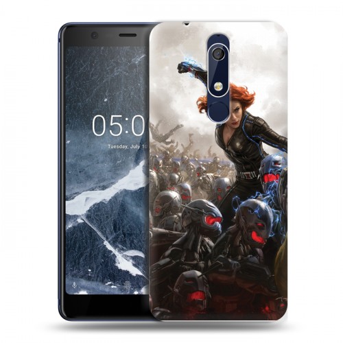 Дизайнерский пластиковый чехол для Nokia 5.1 Мстители