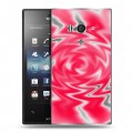 Дизайнерский пластиковый чехол для Sony Xperia acro S Оптические иллюзии