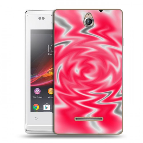 Дизайнерский пластиковый чехол для Sony Xperia E Оптические иллюзии