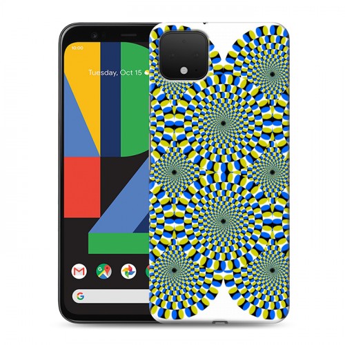 Дизайнерский пластиковый чехол для Google Pixel 4 Оптические иллюзии