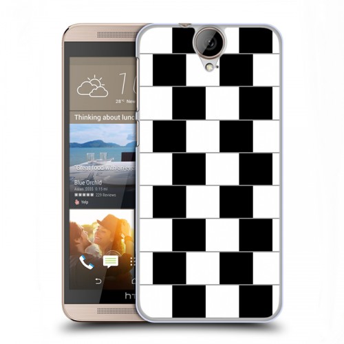 Дизайнерский пластиковый чехол для HTC One E9+ Оптические иллюзии